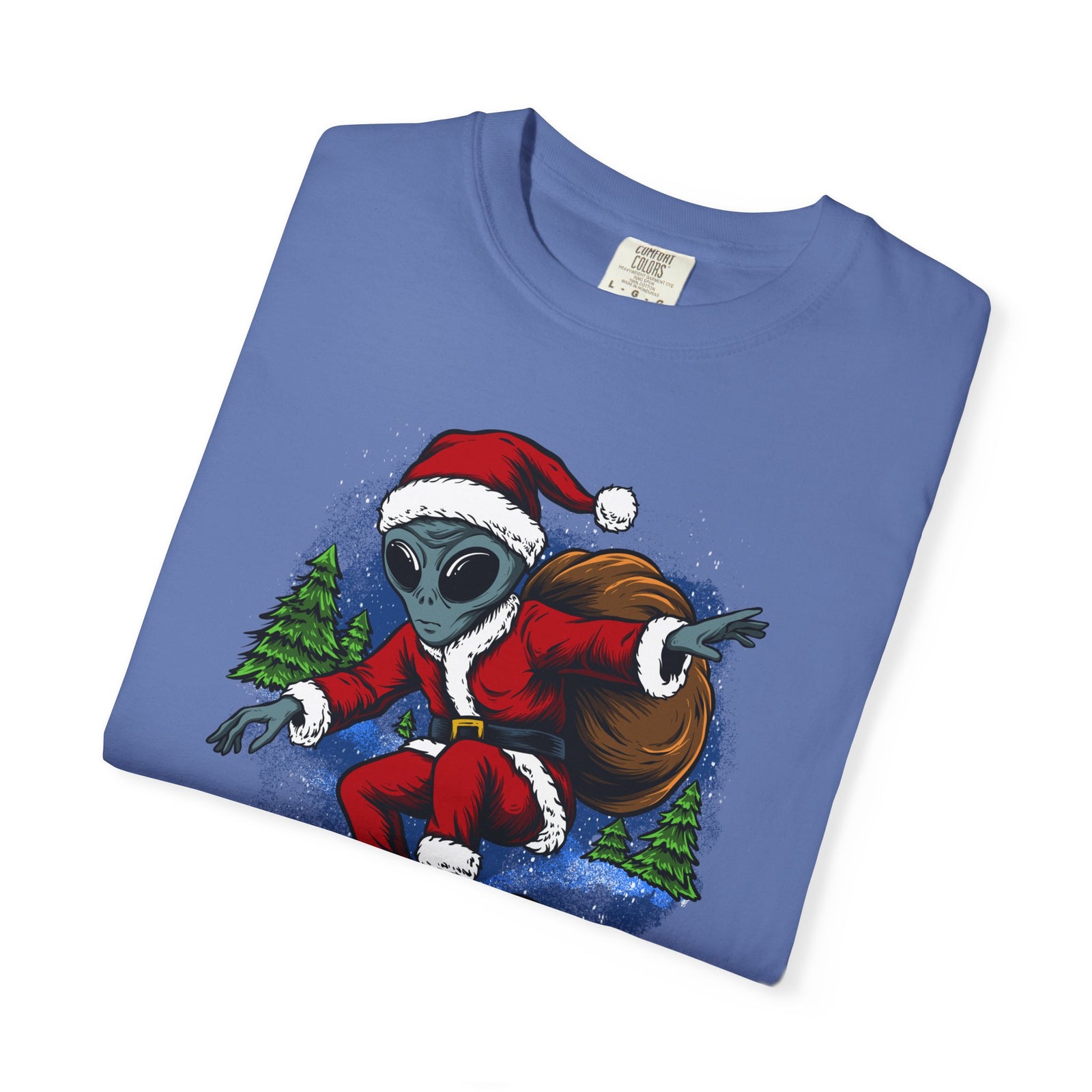 Funny Christmas UFO T-shirt - "I Don't Believe in You Either"