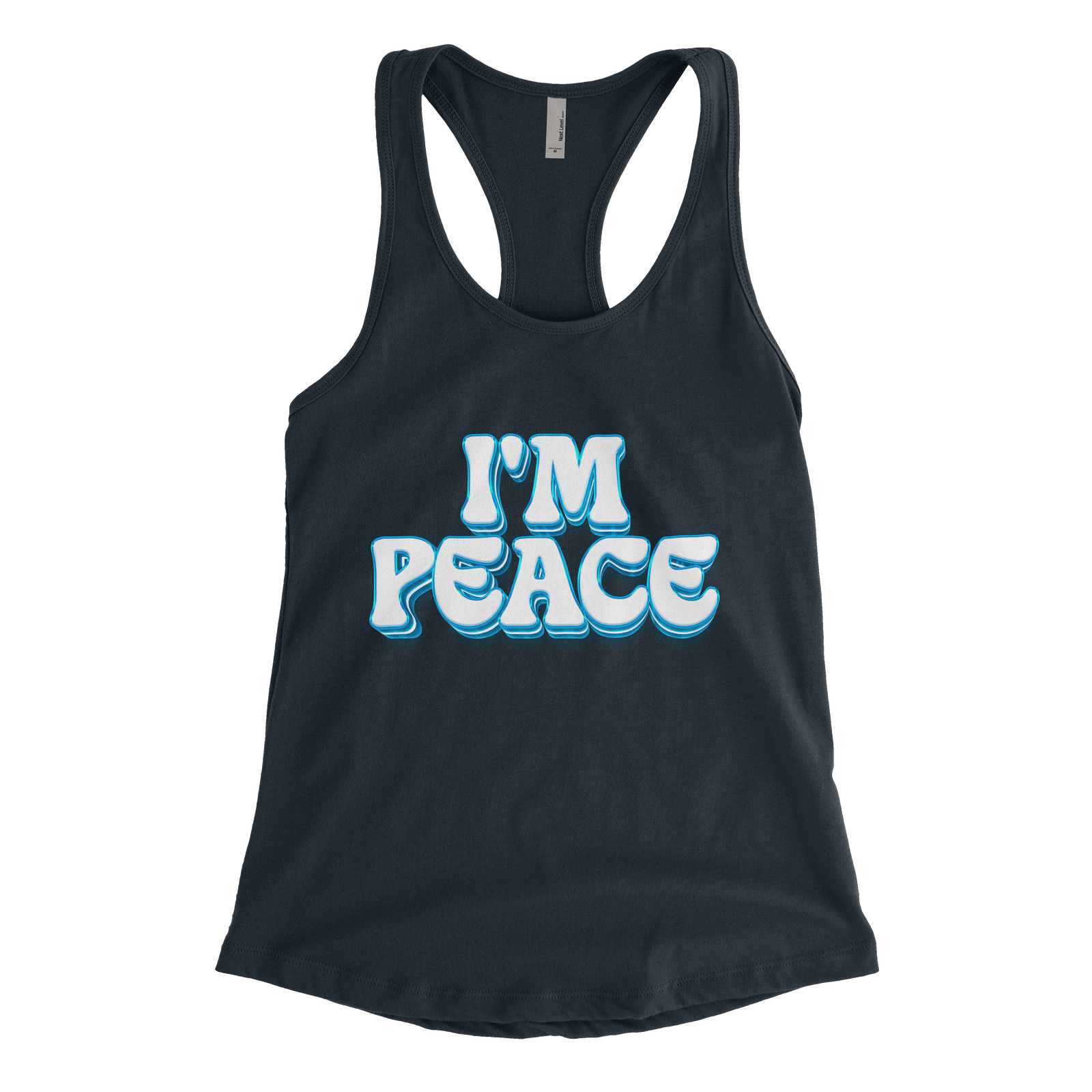 I Come In Peace & I'm Peace | Tank & Tee Bundle | Midnight Navy