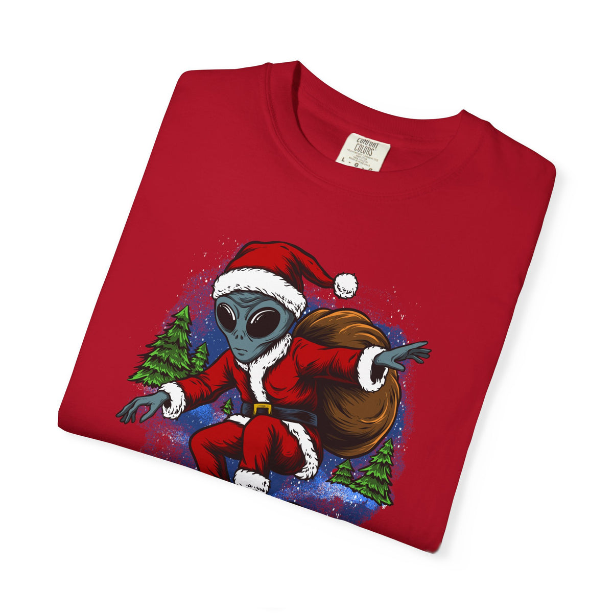 Funny Christmas UFO T-shirt - &quot;I Don&#39;t Believe in You Either&quot;