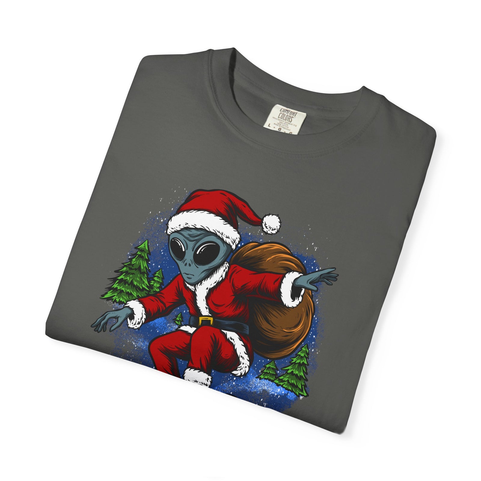 Funny Christmas UFO T-shirt - "I Don't Believe in You Either"