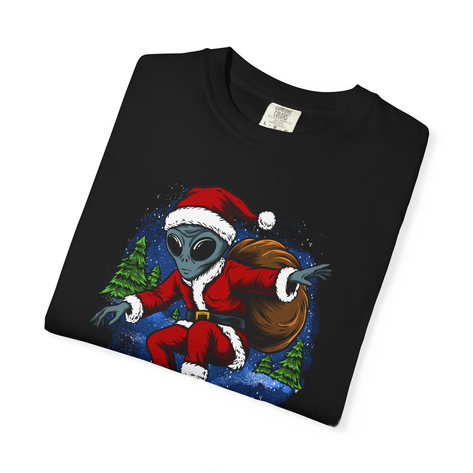Funny Christmas UFO T-shirt - "I Don't Believe in You Either"