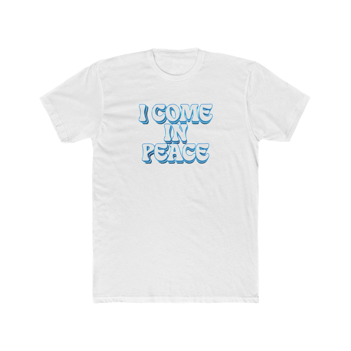 I Come In Peace Deluxe Midnight Navy Tee
