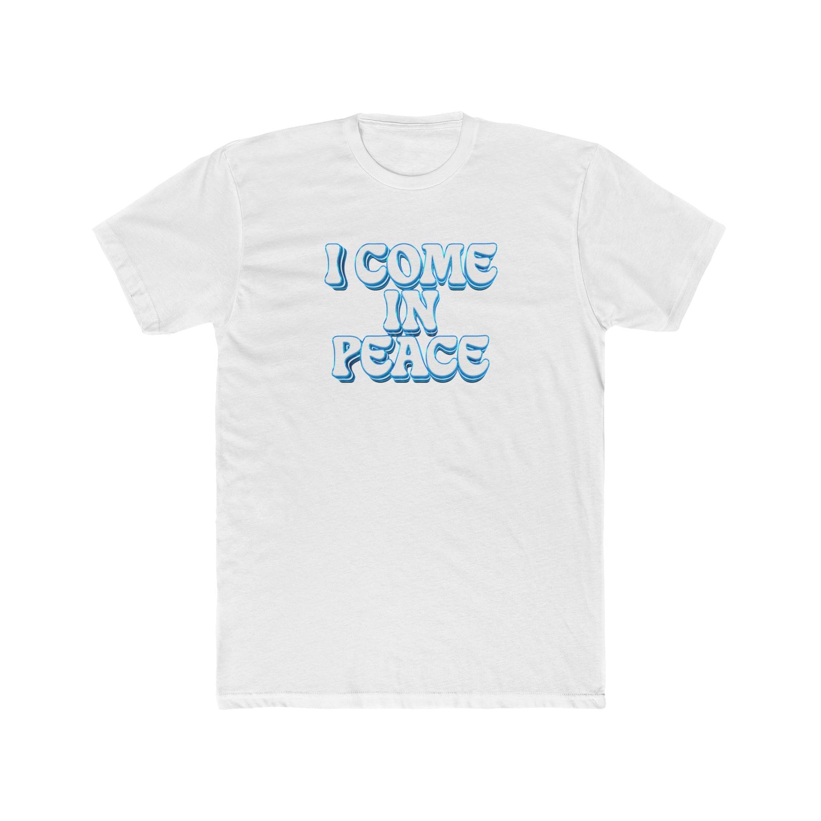 I Come In Peace Deluxe Midnight Navy Tee